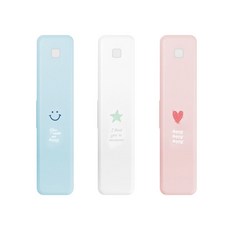 유아 휴대용 무선 어린이집 유치원 칫솔살균기 건전지, 블루, 스마일