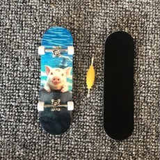 手指滑板 指尖滑板 迷你滑板 砂紙合金指尖軸承輪 新手入門 台灣出貨, 美人豬手指滑板, 1個