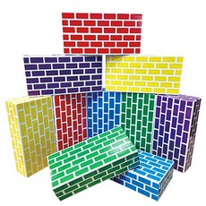 컬러 종이벽돌 10pcs, 1개