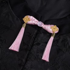 개구리 모양 단추 매듭 고정 장치 바느질 수공예 꽃무늬 치파오 천, 1개, 3. 2