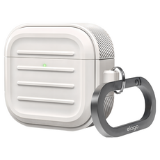 elago AirPods 4 Armor軍規防摔耳機殼, 米灰, 1個