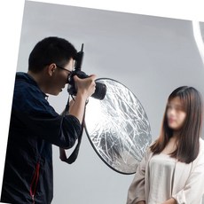 실버 라운드 사진 액세서리 골드 80cm 휴대용 반사판, 본상품