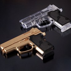 아카데미 에어건 컴팩트45 트윈팩 17242 골드코팅.클리어 세트 에어건 장난감총 총장난감 완구 장난감, 본품, 1개