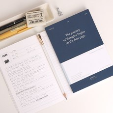 페이지너리 독서노트 독서기록장 기록노트, 1개, 스톤 네이비