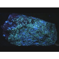 §能量礦石§ 石膏螢光礦物原礦 510克 - 天然能量，居家擺設，螢光效果, 1個