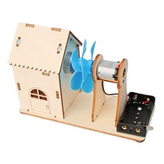 중등과학 날개회전 전기발생용 풍력발전 하우스만들기 방과후만들기키트 체험놀이, 1세트