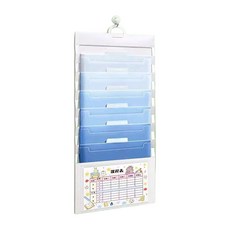 ErrifY 다용도 벽걸이 수납 사무실 파일 아코디언 파티션, 1개, 화이트