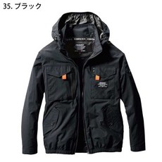 BURTLE AC1151 春夏 長袖 連帽 防撥水 抗UV 空調服 - Work house原廠授權, 1個, 全黑（不含電池 / 風扇,M, 全黑（不含電池 / 風扇