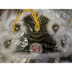 金龍佛具 新港體 金虎爺 虎爺衣/虎爺袍/虎衣 神明衣 5寸6/7寸2/8寸8, 1個, 8寸8虎爺穿-黑色