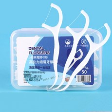 DENTAL FLOSSERS 牙線棒 高拉力細滑牙線 50支, 1個, 1個裝