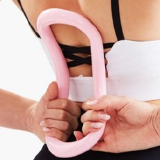 필라테스링 필라테스소도구 홈트 근력 뭉친근육풀기 허벅지 다리 복부 운동 헬스 마사지링 요가링, 옐로우, 1개