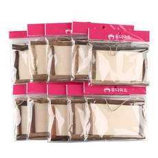 uni-art 方形木製衣架, 10個, 混色