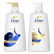 도브 인텐스 리페어 샴푸 680ml + 컨디셔너 660ml 세트, 1세트