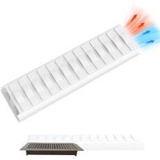측면 공기 배출구 확장기 가구 아래용 바닥 환기구 덮개 열 저항성 최대 230°F 3인치에서 6인치 폭 환기구에 적합 1.5mm 두께 식품 등급 소재 1개