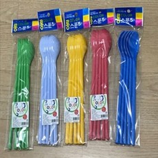 칼라 롱스푼 5개입 1EA