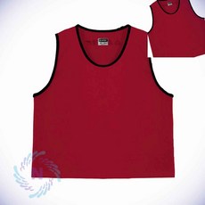 팀조끼 V Small 레드 축구단체티 스포츠팀조끼