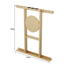 【椿嶼】壁掛臺球桿架球桿架臺球公桿架球桿放置架桌球桿架高端臺球公桿架, 金色8桿, 1個