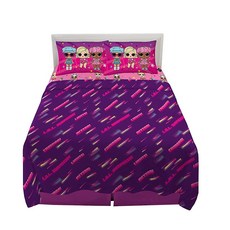 Franco 아동용 침구 슈퍼 소프트 극세사 시트 세트 트윈 포켓몬, LOL Surprise