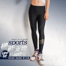 台灣製男款彈性防曬抗縮運動壓力褲 機能運動褲 瑜伽褲 慢跑 登山褲 健身褲