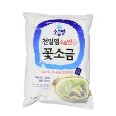 [국산] 소금별 꽃소금 3kg, 1개