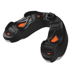 U Sport 高保護性運動牙套 護齒套 SIRIUS 拳擊格鬥武術專業護齒, 黑/橘/灰, 1個