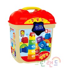 베베 컵쌓기 BB1481 유아전용 3개월부터 컵10개 24pcs 멜로디 숫자 베베블록 그린랜드79, 1개, 혼합