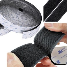 3M魔術貼 萬用魔鬼氈 黏性強 背膠設計 寬2cm, 1個