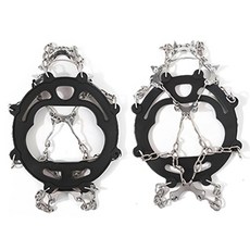 El Mountain 8POINT 鍊式冰爪冬季攀岩用品, 黑色