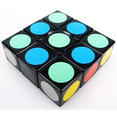 小小店舖 藍藍 133 不等階黑白魔術方塊 異形益智玩具 簡易魔方, 白色