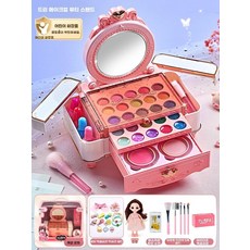 화장품 세트 장난감 꾸미기-디자인5 공주 메이크업 박스, 1개, T. 귀족 판타지 화장거울인형명품선물절묘한 모자