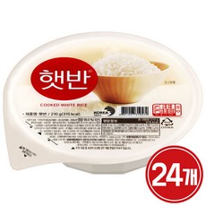 햇반 백미밥, 200g, 24개