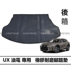 LEXUS UX 油電專用 橡膠耐磨腳踏墊, 1個, 2021後,後箱一塊