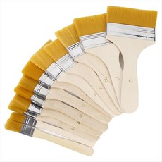 아트 페인트 브러시 크기의 나일론 페인팅 나무 손잡이 아티스트 바니시, 1개