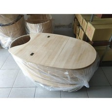 台灣檜木泡澡桶3尺含可掀式保溫蓋整組 沒上漆 味道濃郁, 1個