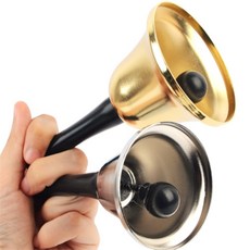 미미상회 구세군냄비 종 인테리어소품, 금색 - 65mm