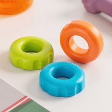 국산 플라이토 말랑한 실리콘 악력기 무소음 남자 여자 아이 가벼운 휴대용 손완력기, 블루, 1개