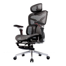 人體工學椅 Xpanse T9 特網設計帶擱腳 升降調節雙腰靠久坐舒適, T900 Pro-6D-曜黑-四簧雙翼