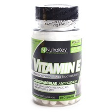 NutraKey 維生素 E 膠囊, 60顆, 1罐