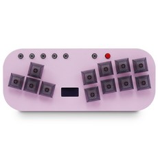 듀얼패드 미니 초소형 히트박스 컨트롤러, 1개, 핑크