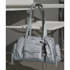 MASMARULEZ Lumi nylon shoulder bag_Fog blue 113205