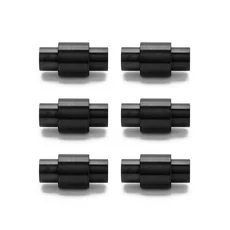 강력한 원형 마그네틱 걸쇠 스테인레스 스틸 6mm 구멍 가죽 코드 팔찌 DIY 클랩 파인딩 10x20mm 로트당 1, 06 Black sand surface