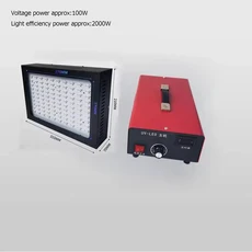 110V-220V 800W 디밍 UV 젤 경화 램프 405nm 395nm 365nm 무영광 접착제 UV 잉크 바니쉬 3D 프린팅 레진 DI, 03 2000W, 04 AU, 01 395nm, 1