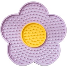 개 핥기 패드 슬로우 피더 매트 실리콘으로 건조하고 습한 음식 지루함을 줄여주는 흡입 컵으로, Purple