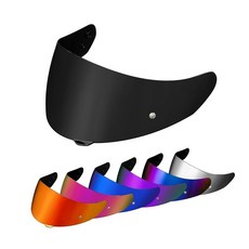 PSLER C91 Visor - HJ17 헬멧 틴티드 바이저 C90 페이스 쉴드 교체품 HJ17 C90 C91 C91N용 딥 퍼플, Black