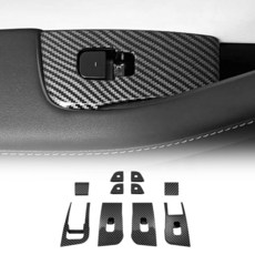 FEXIDA 2025 2026 테슬라 모델 Y 주니퍼용 윈도우 리프트 스위치 버튼 패널 커버 탄소 섬유 내부 보호 장식 차량 특성 긁힘 방지 및 내구성 OEM 플라스틱