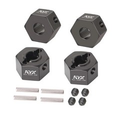 알루미늄 휠 허브 육각 어댑터 부품 자동차, 1개, 1. 검정색