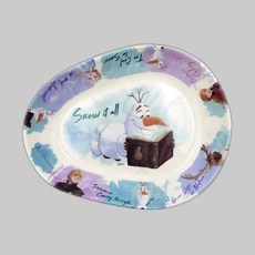 스푼포크 올라프 세라믹 카레볼 만화캐릭터 디저트그릇 shp*78969Sr, 1개
