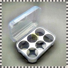 미니플라스틱보관함 플라스틱 투명 원형 보관함 계란보관용기 다용도 6구 gui+4600ye
