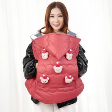 유아외출용 워머 덮개 방한 애기띠담요 애기띠 액세서리 애기띠 워머 애기망토 애기띠워머 망토블랭킷 애기띠담요 애기띠바람막이 애기후드망토, 레드 스타일 레드햇베어