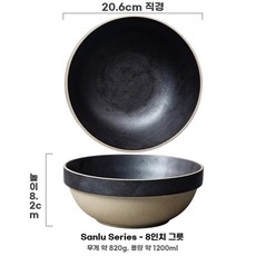 도자기 그릇 세트, C. 상규 시리즈8인치 볼